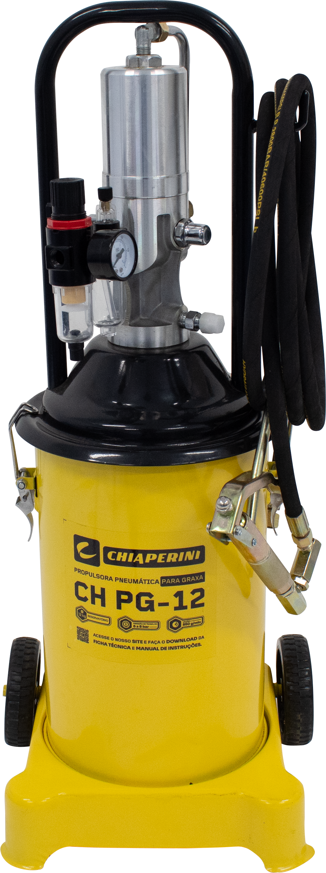 Propulsora Pneumática para Graxa CH PG-12 – Chiaperini